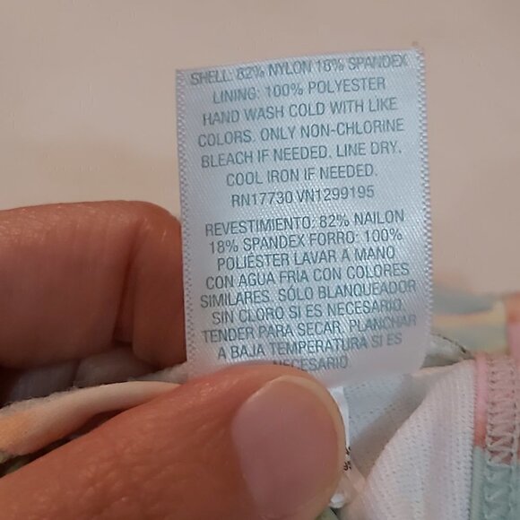 Kona Sol Women's Floral Print Bikini Top Size Small - Picture 4 of 6